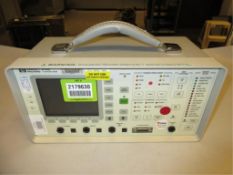 Hewlett Packard 37701B T1/Datacom Tester. T1/Datacom Tester, opt: 001, H02, 95-240v. SN# 3308U00121.