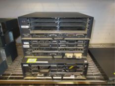 Cisco 7200 Series VXR Routers. Lot of (3) Routers, consisting of (1) with fast serial advanced,