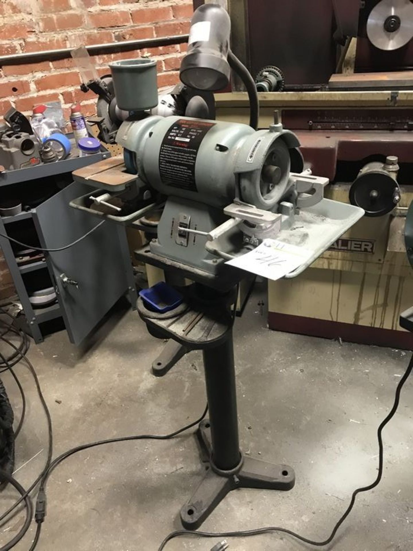 Tool-Cutter Grinder. 3400 RPM, 120V, with pedestal. Main Bay. Asset Located at 914 Heinz Ave.,