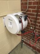 Water/Air Dual Hose Reel. wall mounted. Main Bay. Asset Located at 914 Heinz Ave., Berkeley, CA
