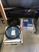 Lot of assorted band saw blades. Shop Area. Asset Located at 914 Heinz Ave., Berkeley, CA 94710.