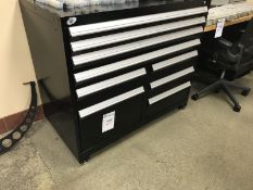 Rousseau 9-Drawer Cabinet. 40"H x 27"D x 40"W, with limited contents. Main Bay. Asset Located at 914