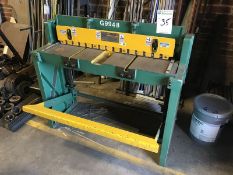 Grizzly G9948 Foot Shear. Capacity: 37" x 16 GA. Mild Steel. SN# 90401. Main Bay. Asset Located at