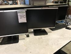 HP Compaq LA2405wg Lot of three (3) Monitors. Dirty Bay. Asset Located at 914 Heinz Ave.,