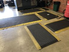 Lot of six (6) Anti Fatigue Mats, assorted sizes. Machine Shop. Asset Located at 914 Heinz Ave.,