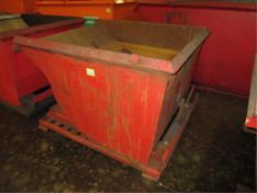 Self Dumping Hopper. Self Dumping Hopper, 36"w x 24"d. HIT# 2179849. Loc: main floor. Asset