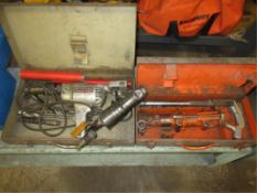 Shop Tools. Lot (3) Assorted Power Tools, includes (1) air operated masonry drill, (1) air