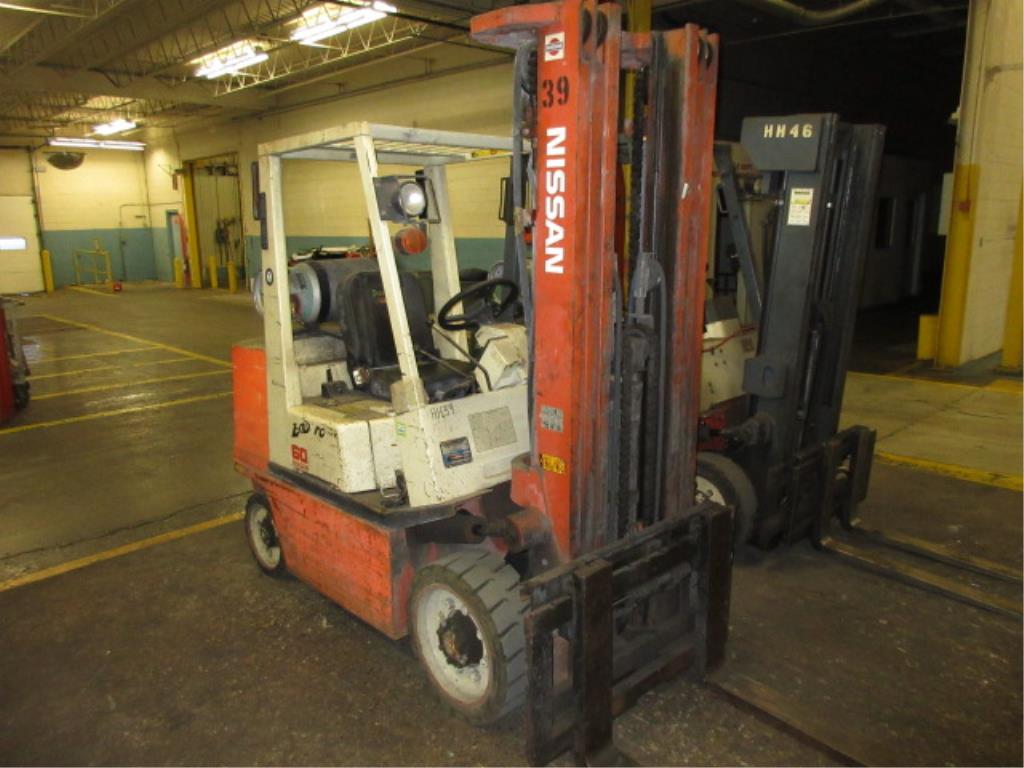 Lot 155 - Forklift Truck. Nissan KCUGH02F30PV Enduro 60 Forklift Truck,  6000 lbs.