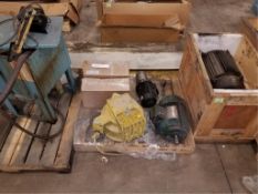 Spare Parts. Lot Assorted Spares, on three pallets. HIT# 2179896. Loc: warehouse. Asset Located at