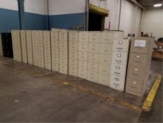 File Cabinets. Lot (22) Assorted File Cabinets. HIT# 2179913. Loc: warehouse. Asset Located at 430