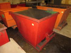 Self Dumping Hopper. Self Dumping Hopper, 36"w x 30"d. HIT# 2179841. Loc: main floor. Asset