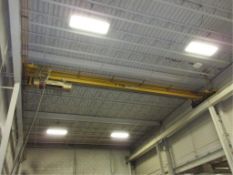 High Bay Bridge Crane. Stewart 3-Ton High Bay Traveling Bridge Crane, 6-way pendant control,