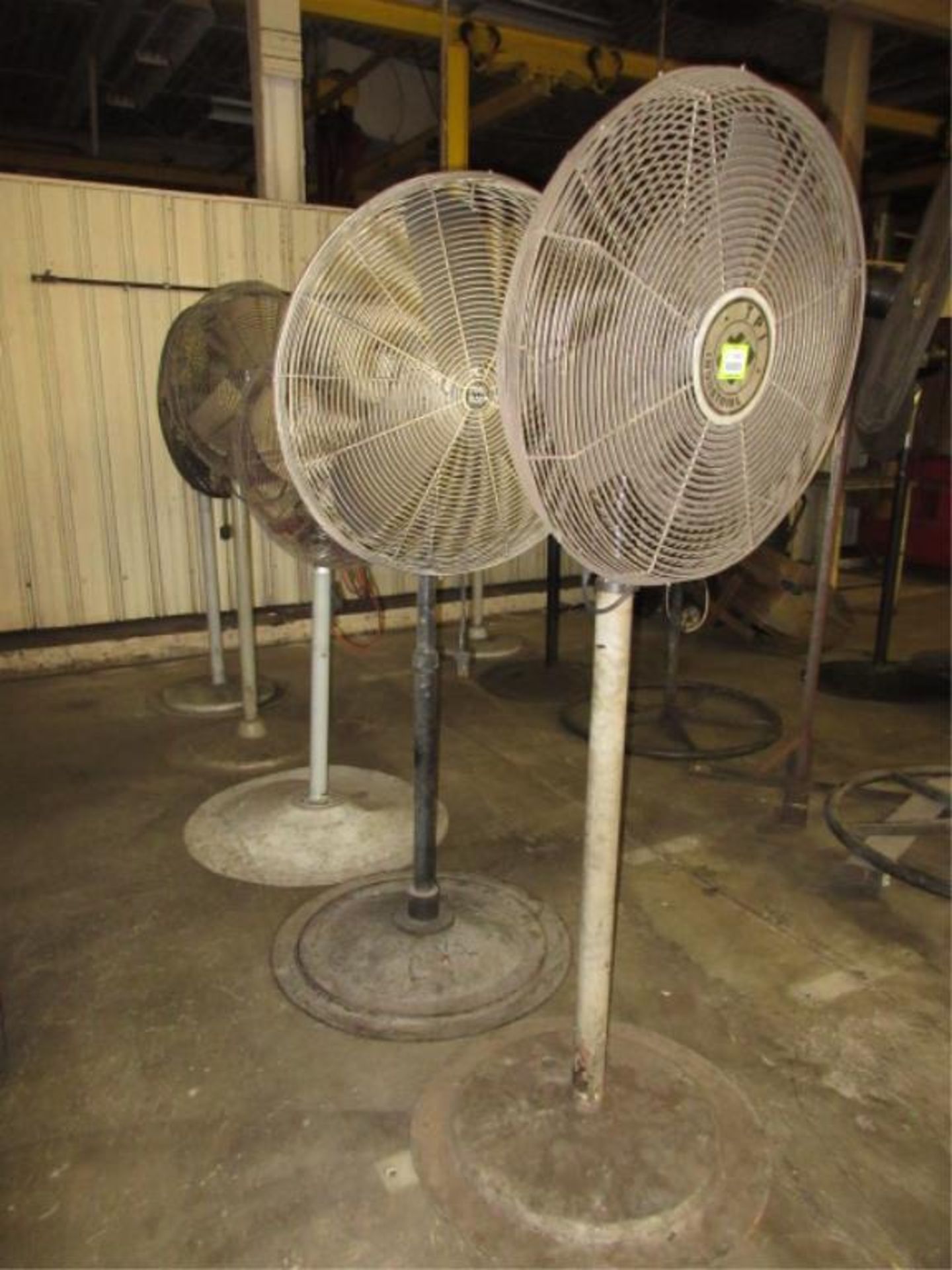 Pedestal Fans. Lot of (5) Pedestal Fans. HIT# 2179062. Loc: main floor. Asset Located at 430 West