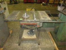 Table Saw. Sears/Craftsman 12" Table Saw, 220vac. HIT# 2179805. Loc: main floor. Asset Located at