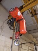 Chain Hoist. CM Loadstar 1-Ton Electric Chain Hoist, includes trolley, beams not included. HIT#