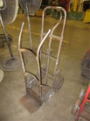 Hand Trucks. Lot of (2) 2-wheel Hand Trucks. HIT# 2179060. Loc: main floor. Asset Located at 430