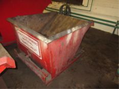 Self Dumping Hopper. Self Dumping Hopper, 36"w x 24"d. HIT# 2179846. Loc: main floor. Asset