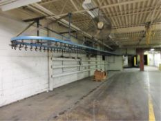 Paint Line. Paint Line, consisting of booth & overhead chain conveyor system. HIT# 2179879. Loc: