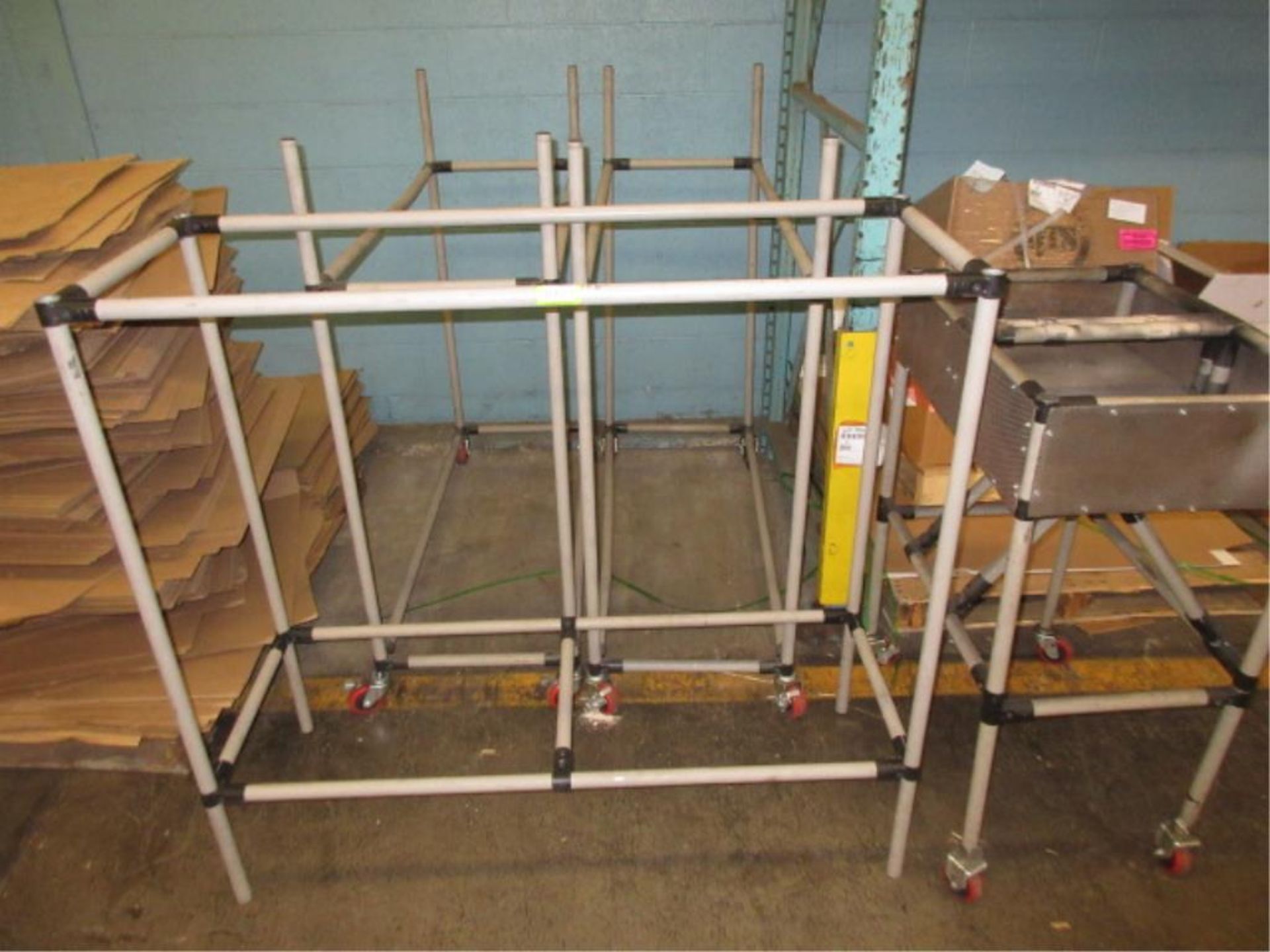 Creform Stands. Lot (5pcs) Assorted Creform Stands. HIT# 2179049. Loc: main floor. Asset Located