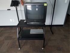 AV Equipment. Lot (3pcs) AV Equipment, includes Quasar Combination TV/VHS, CD/DVD player &