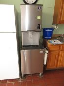 Ice Maker. Manitowoc RNS12A-161 Ice Maker with Dispenser, (2007), attached water filters, R404a
