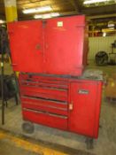 Tool Cabinet. Snap-On Portable Tool Cabinet & Contents. HIT# 2179097. Loc: main floor. Asset Located