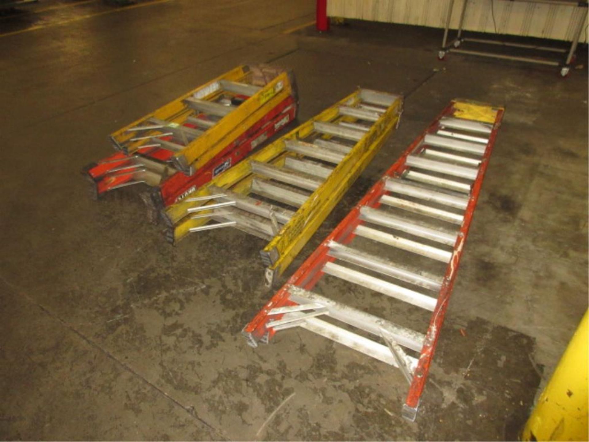 Shop Ladders. Lot (4) Assorted Fiberglass Step Ladders, 4' to 8'. HIT# 2179053. Loc: main floor. - Image 2 of 2