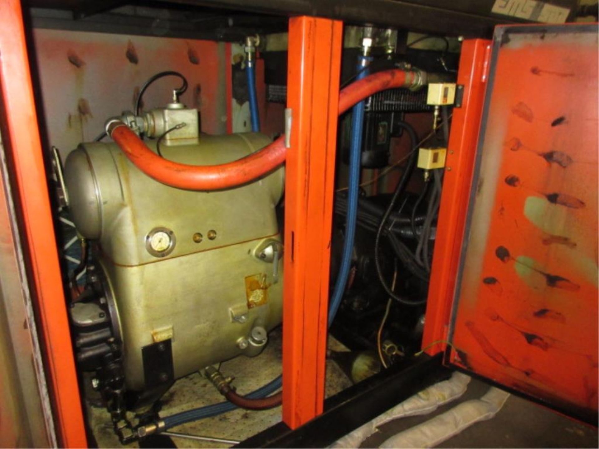 Air Compressor. Mattei EMS 500 50-HP Rotary Vane Air Compressor, sound enclosure, hours showing - Image 2 of 3