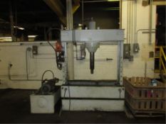 Shop Press. Hydraulic H-Frame Press, includes hydraulic unit. HIT# 2179877. Loc: main floor. Asset