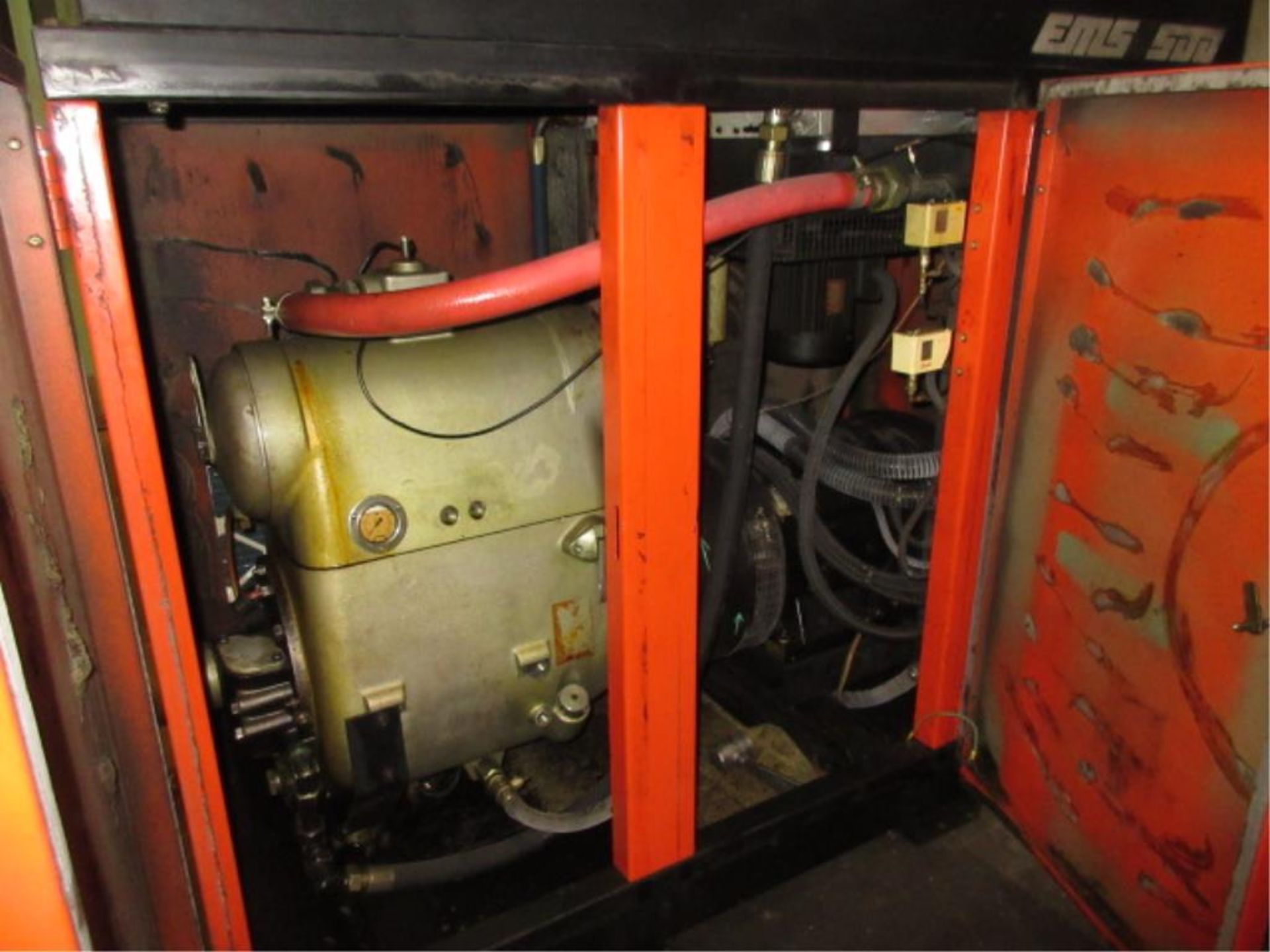 Air Compressor. Mattei EMS 500 50-HP Rotary Vane Air Compressor, sound enclosure, hours showing - Image 2 of 3