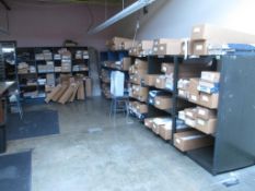 Fabric Holding Wood and Metal Bins. Lot: Qty (2) Fabric Holding Wood Bins, (25 Total Compartments,