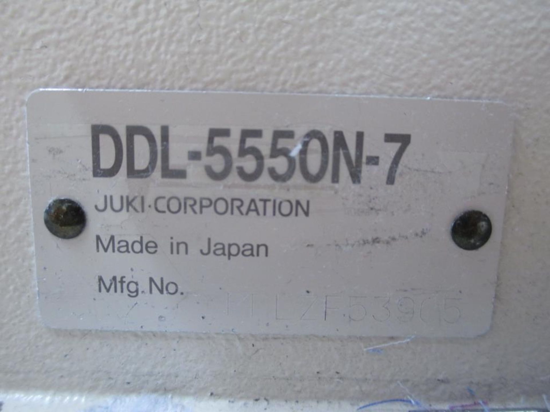 Lockstitch Reverse Industrial Sewing Machine. Juki DDL-5550N-7 1-Needle Lockstitch Reverse - Image 4 of 7