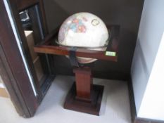 World Globe Stand (Broken Metal Piece). HIT# 2174443. Front Office. Asset Located at 2901 Salinas