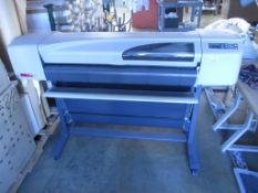 HP DesignJet 500 Model C7770B 42" Color Plotter. SN# SG15M2203Z. HIT# 2174405. Back Production