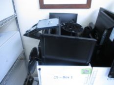 Various Computer Flat Screens. HIT# 2174474. Front Production C5 - Box 1. Asset Located at 2901