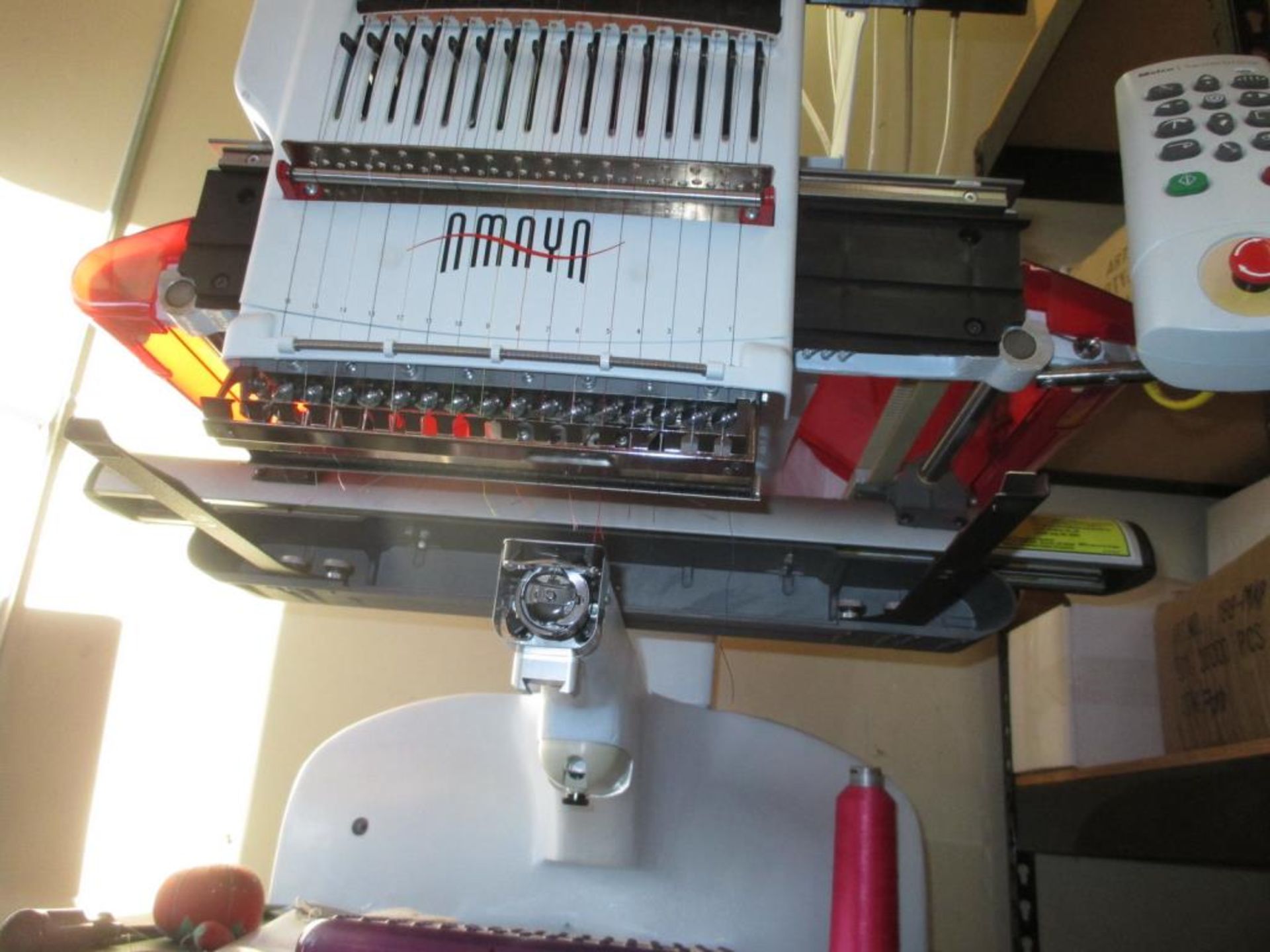 Commercial Embroidery Machine. Melco Amaya Single Head 16 Needle Professional Embroidery Machine. - Image 3 of 7