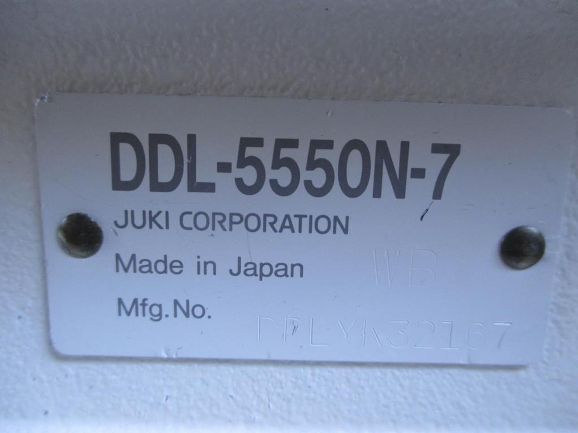 Lockstitch Reverse Industrial Sewing Machine. Juki DDL-5550N-7 1-Needle Lockstitch Reverse - Image 3 of 8