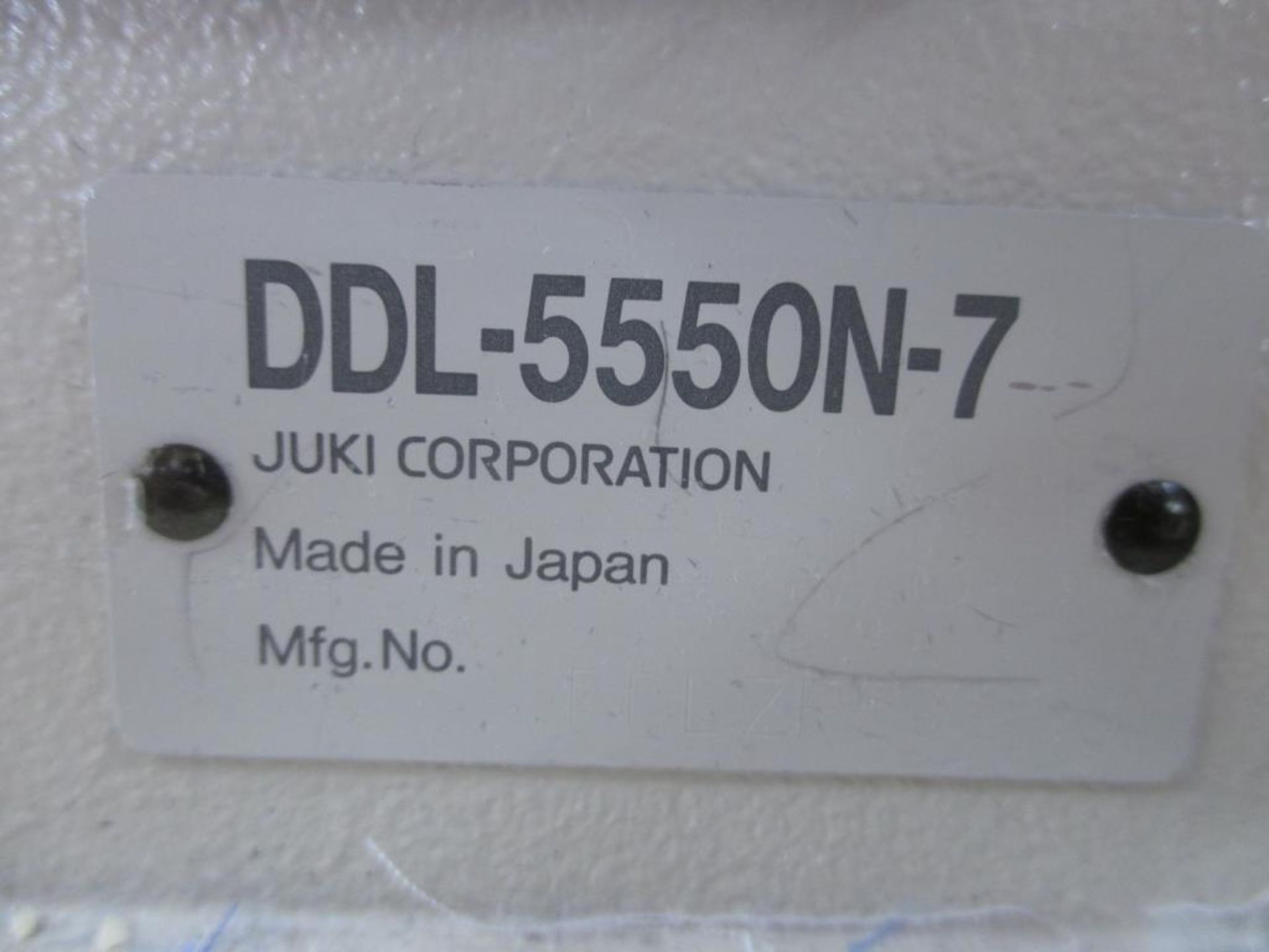 Lockstitch Reverse Industrial Sewing Machine. Juki DDL-5550N-7 1-Needle Lockstitch Reverse - Image 3 of 7