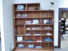 Wood Bookcase. HIT# 2174440. Front Office. Asset Located at 2901 Salinas Hwy., Monterey, CA 93940.