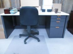 Lot: Qty (2) Office Desks. HIT# 2174445. Front Office. Asset Located at 2901 Salinas Hwy.,