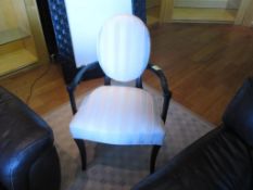 Lot: Qty (4) Upholstered Chairs. HIT# 2174417. Back Production 2nd Floor. Asset Located at 2901