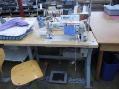 Lockstitch Reverse Industrial Sewing Machine. Juki DDL-5550N-7 1-Needle Lockstitch Reverse