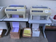 Monochrome Dot Matrix Printers. OKI Pacemark 3410 Lot: Qty (2) Monochrome Dot Matrix Printers with