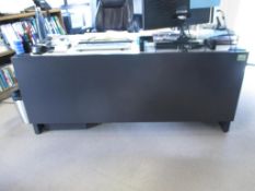 Office Desk with 3 Drawer Cabinet. HIT# 2174420. Front Office. Asset Located at 2901 Salinas Hwy.,