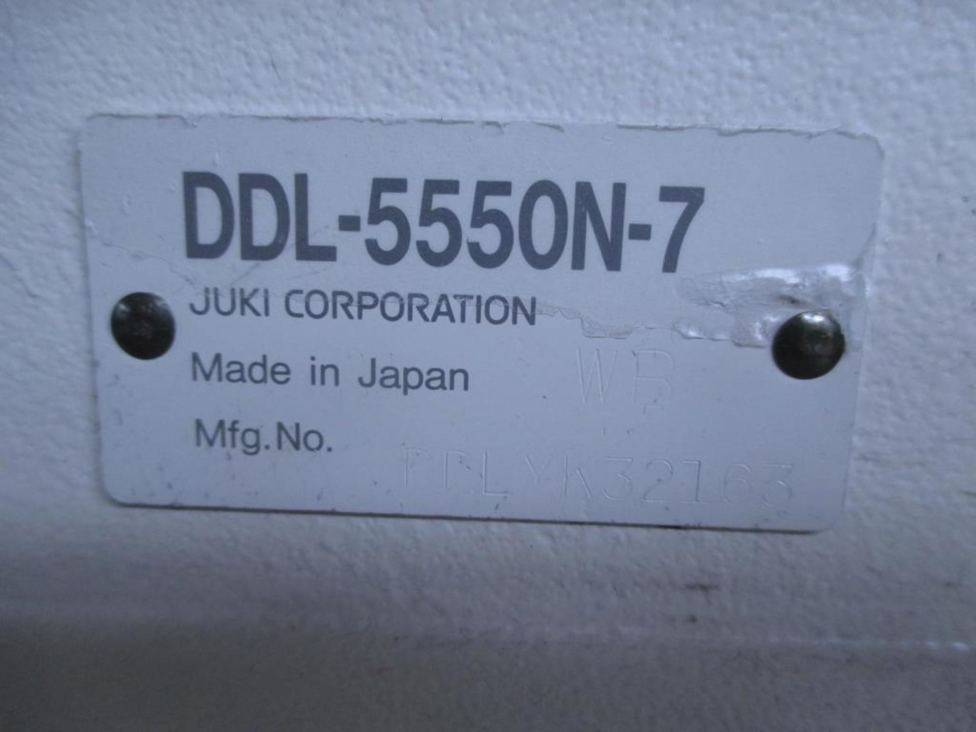 Lockstitch Reverse Industrial Sewing Machine. Juki DDL-5550N-7 1-Needle Lockstitch Reverse - Image 3 of 7