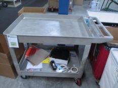 Plastic Utility Cart . Plastic Utility Cart. Warehouse. Asset Located at 2901 Salinas Hwy.,