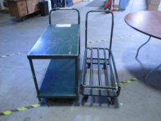 Metal Push Carts . Lot: Qty (2) Metal Push Carts. Warehouse. Asset Located at 2901 Salinas Hwy.,