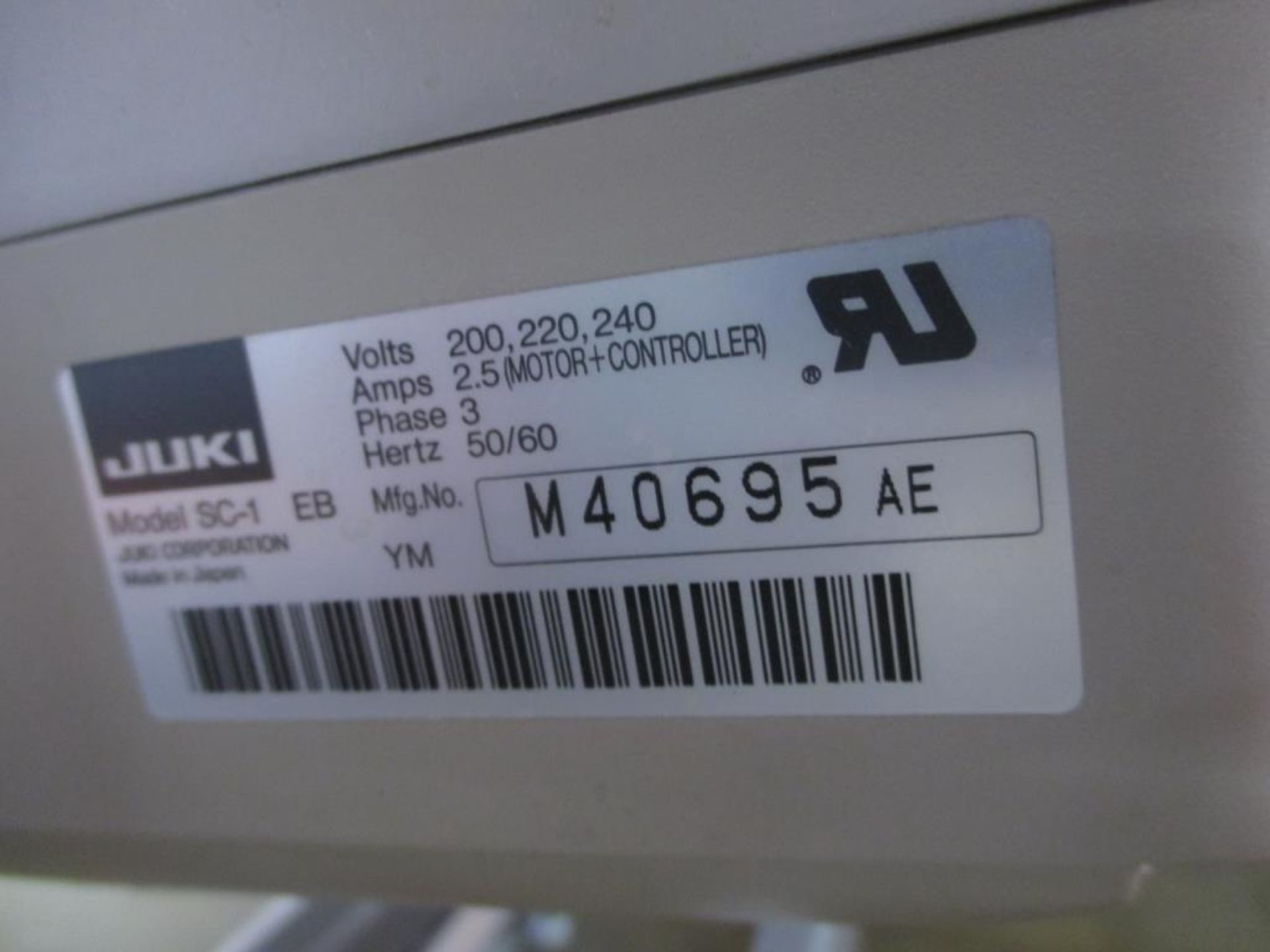 Lockstitch Reverse Industrial Sewing Machine. Juki DDL-5550N-7 1-Needle Lockstitch Reverse - Image 7 of 7