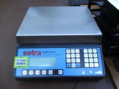 Setra SuperCount Counting Scale, 50000 G. HIT# 2174380. Right of Front Production. Asset Located
