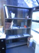 Barn Wood Bookshelf. HIT# 2174468. Back Production Line. Asset Located at 2901 Salinas Hwy.,